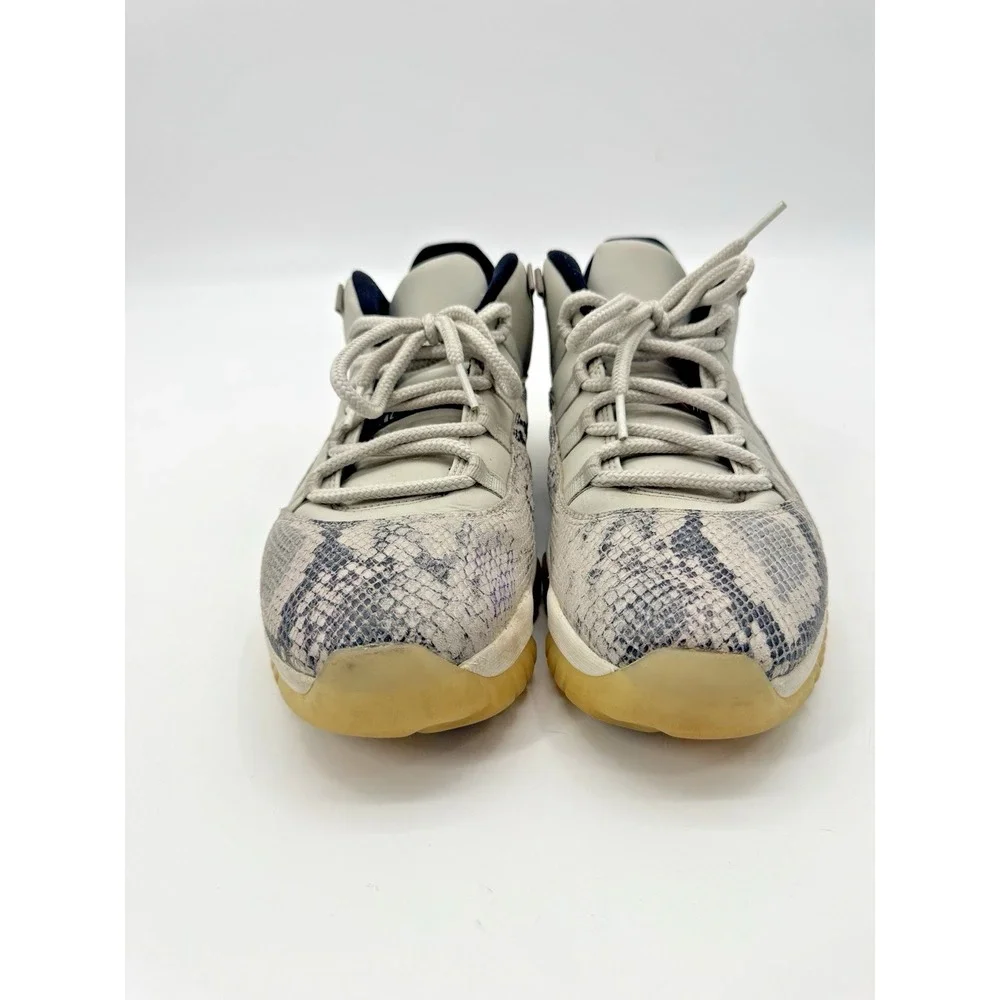 Air Jordan 11 Low Snakeskin Light Bone Retro Mens Size 12 Sneakers CD6846-002